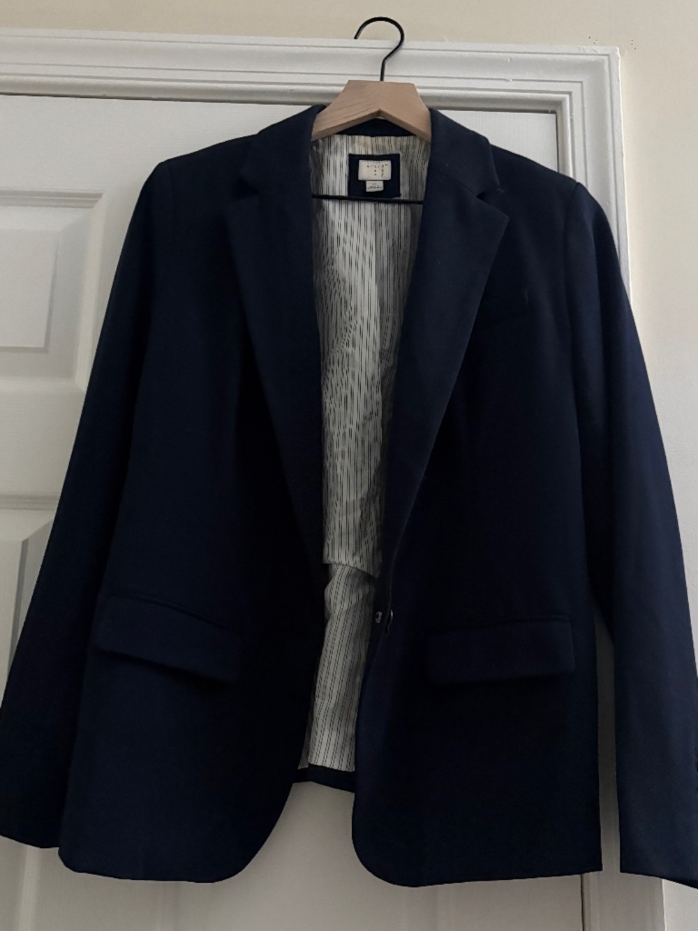 a new day Navy Single-Button Blazer